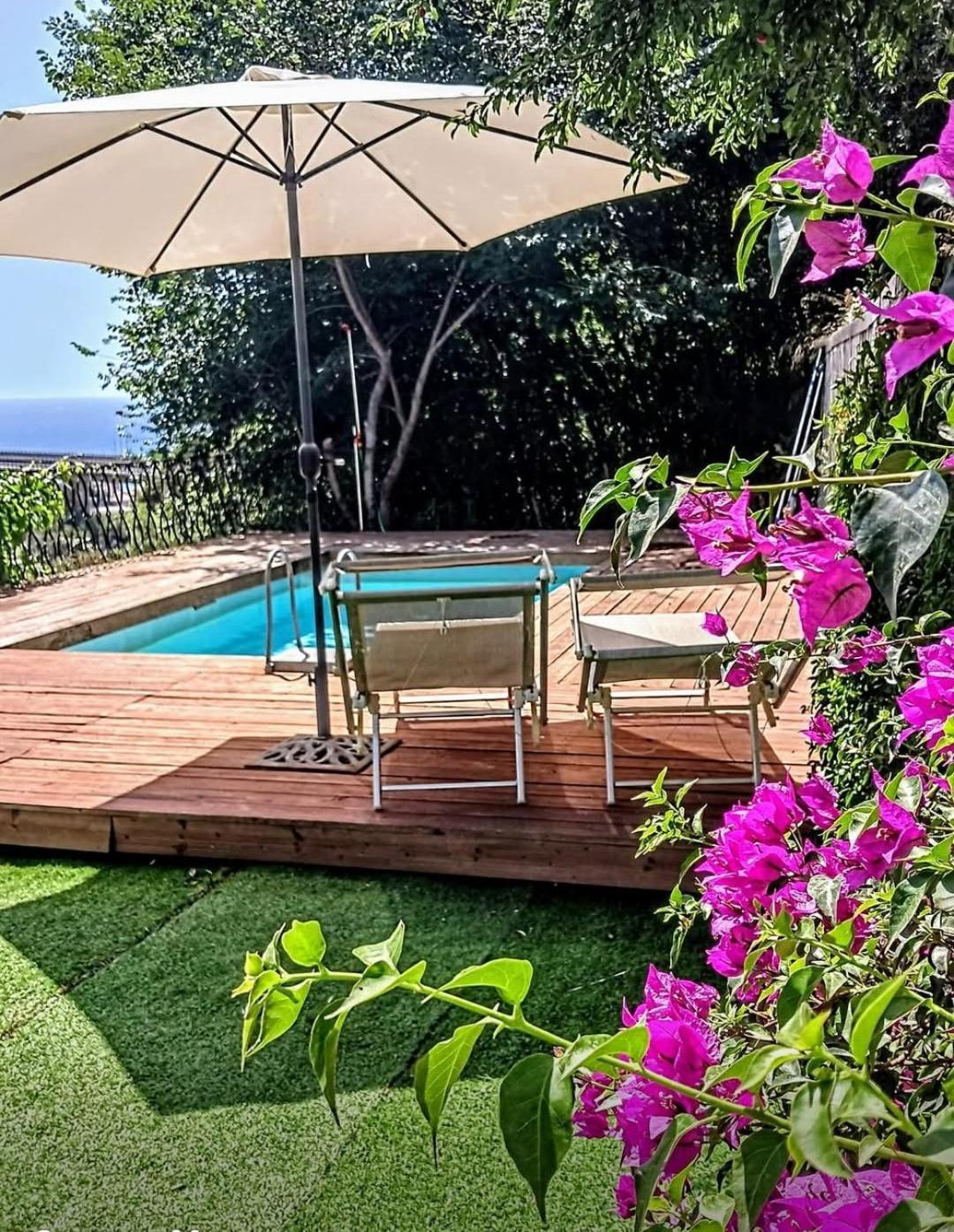 Flat With Panoramic Terrace And Private Pool Mt5X3 Apartment Taormina Exterior photo